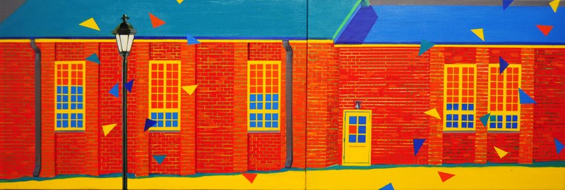 The House | Acrylic on Canvas | 39X13 in | 2012
