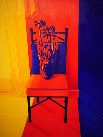Vase on the Chair | Oil on Canvas | 36X48 in | 2012