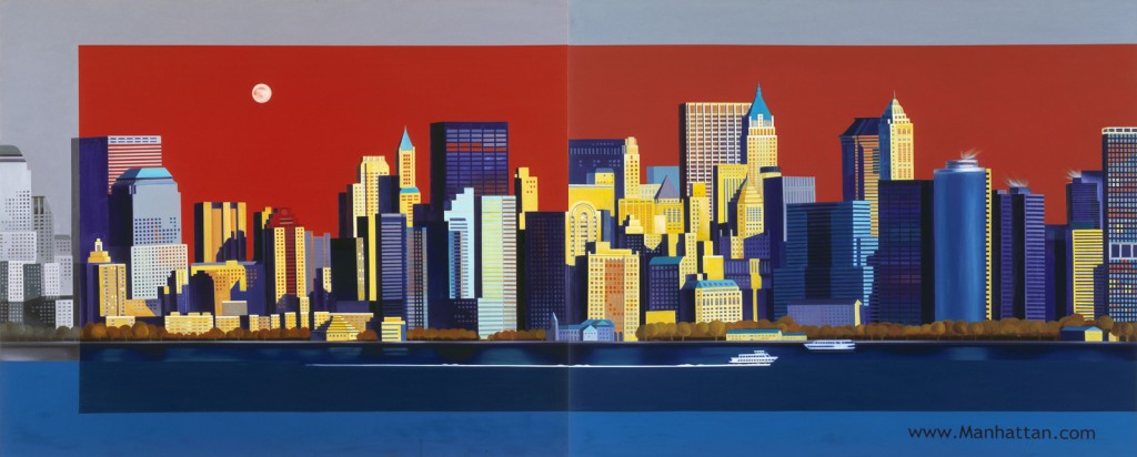 Image of Manhattan | Oil on Canvas | 324X130cm | 2009