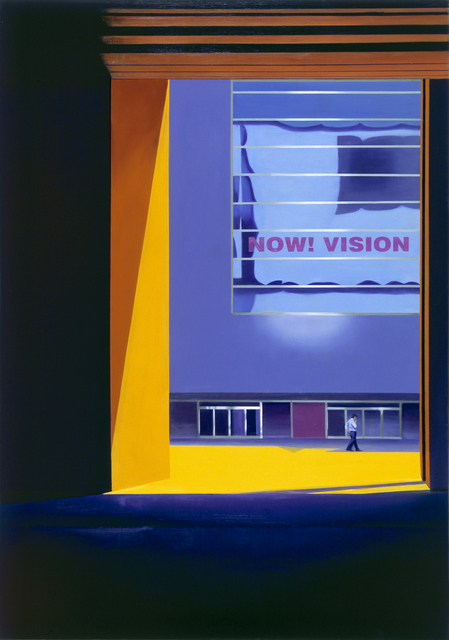 NOW ! VISION Purple Space | Oil on Canvas& Silk Print | 112X162cm | 2010
