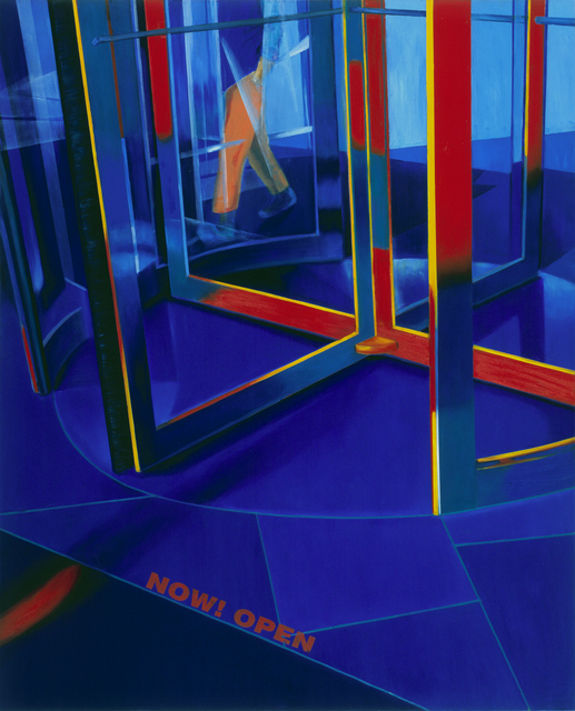 Revolving Door in Blue Space | Oil on Canvas | 130X162cm | 2010
